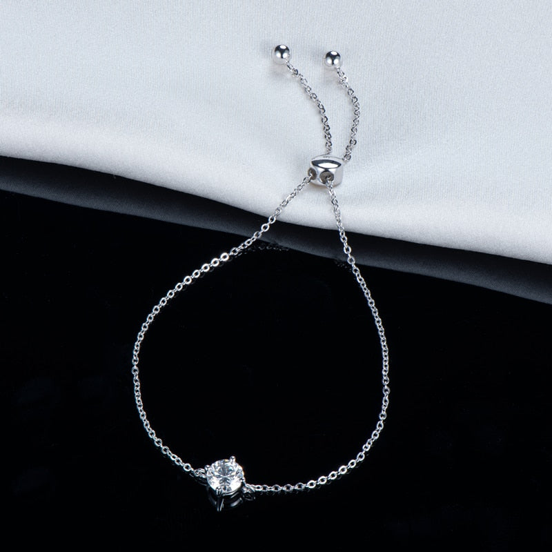 1.0 Carat Elegant Moissanite Diamond Bracelet.