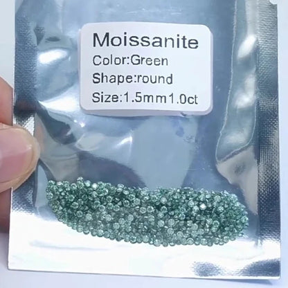 1.0 Carat Small Sizes Loose Moissanite. Pink, Blue, Green, Color.
