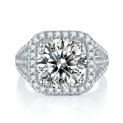 5.0 Carat Moissanite Diamond Anniversary Engagement Rings.