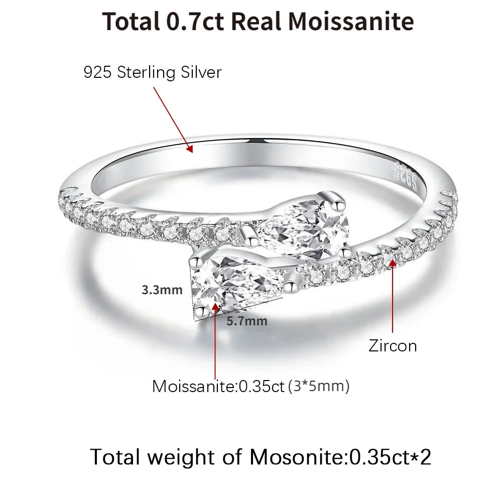 Elegant Moissanite Diamond Rings for Women.
