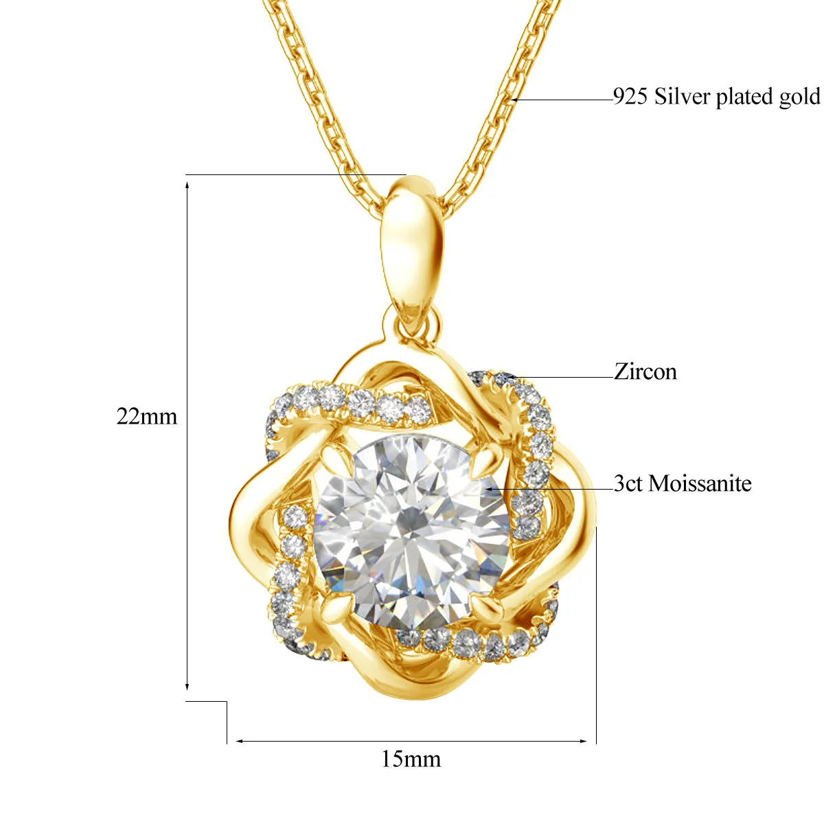 Stunning Moissanite Jewelry for Women - Ring, Pendant, Earrings.
