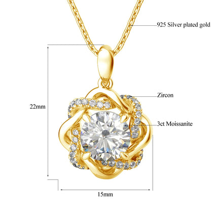 Stunning Moissanite Jewelry for Women - Ring, Pendant, Earrings.
