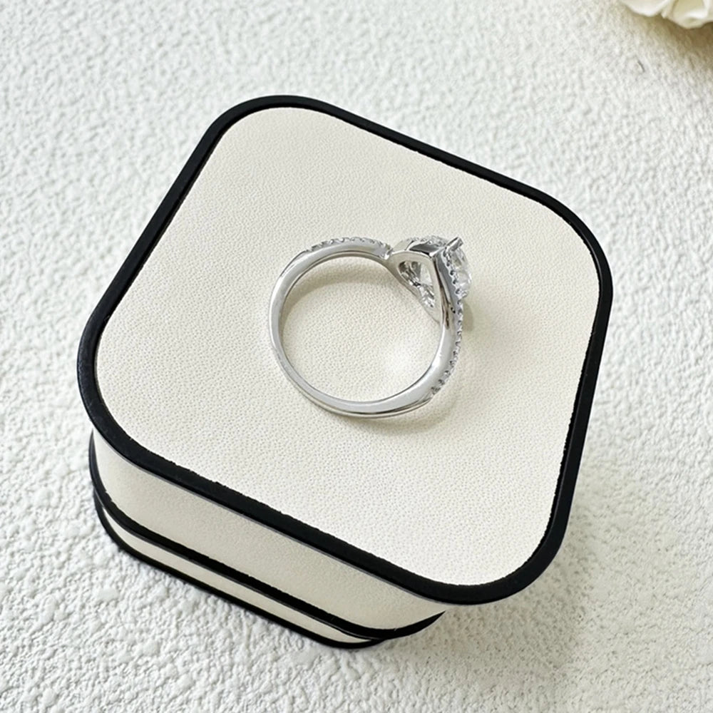 Shop Real Moissanite Engagement Rings. Heart Shaped Moissanite 1.20 Carat.