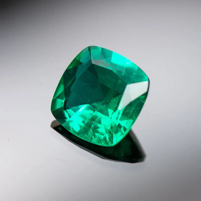 Colombia Emerald. Cushion Shape. Lab-Grown Emerald. 0.20 To 5.50 Carat.