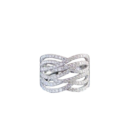 Elegant Diamond Rings - 14k White Gold - Lab-Grown Diamond Jewelry