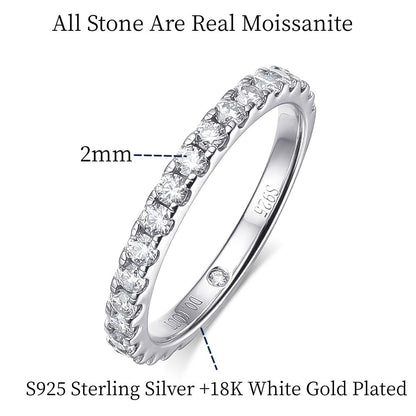 moissanite eternity engagement rings