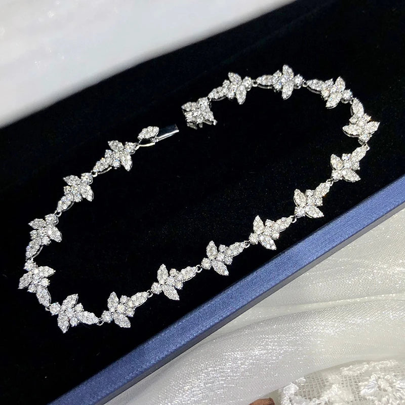 Luxury Diamond Bracelet. 2.50 Carat. Natural Diamond Jewelry.