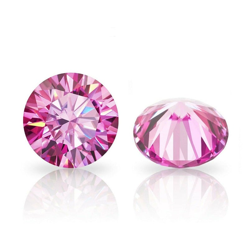 Pink Loose Moissanite Diamond in Various Cutting Shapes