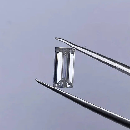 Baguette Shape Moissanite Gemstone. D VVS1.