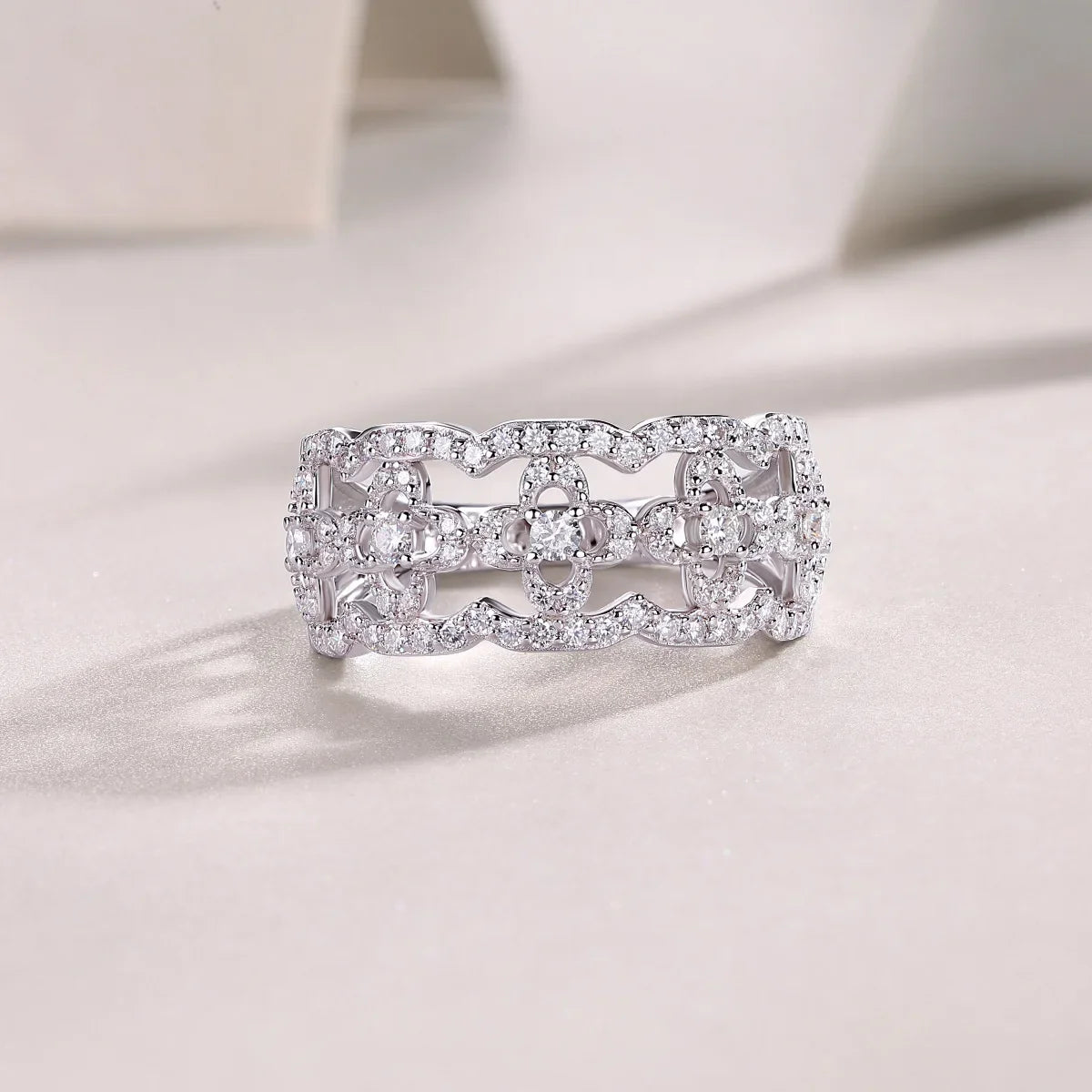 Elegant Eco-Friendly Moissanite Rings for Women.