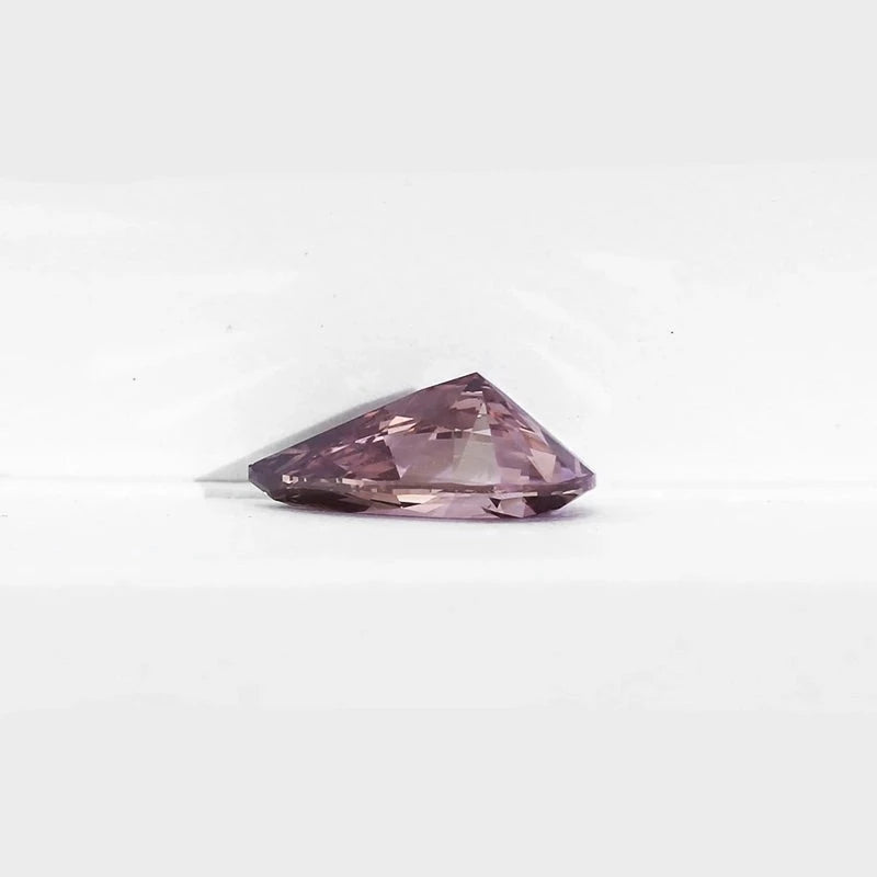 Loose Diamond. Deep Brownish Pink. 1.0 Carat Lab-Grown Diamond.