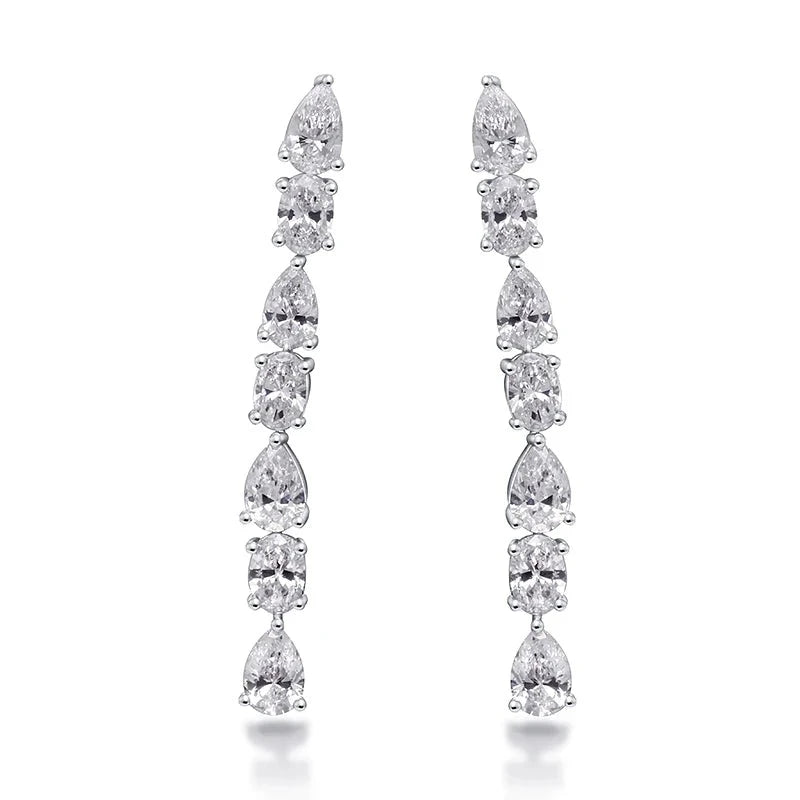 Diamond Earrings - 14K Gold - 1.32 Total Carat - Lab-Grown Diamond.
