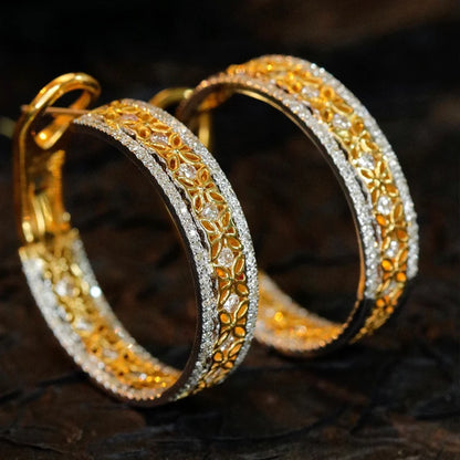 Luxury Diamond Earrings. 1.20 Carat Natural Diamond.