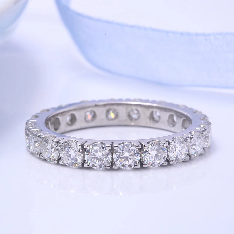 Diamond Eternity Rings - 1.2 To 2.0 Carat Lab-Grown Diamond - 14K Gold
