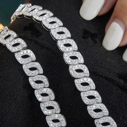 Trendy 3.2ct Natural Diamond Irregular Bracelet