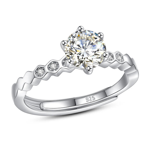 Shop Moissanite Engagement Rings. 1.0 Carat. D VVS1. Adjustable Size.