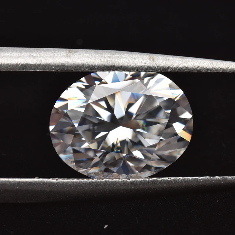 Oval Cut. Loose Moissanite Gemstones. 0.10 To 15.0 Carat D VVS1. Certified.