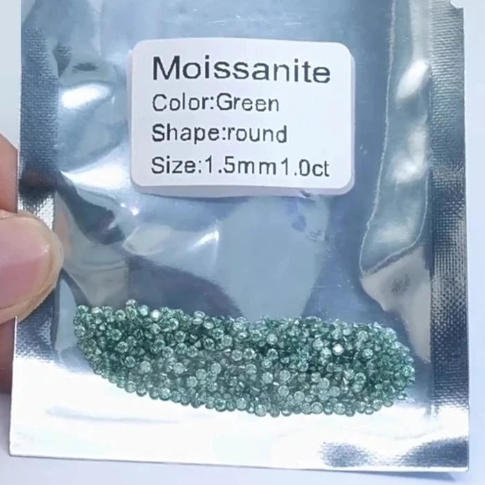 1.0 Carat Small Sizes Loose Moissanite. Pink, Blue, Green, Color.