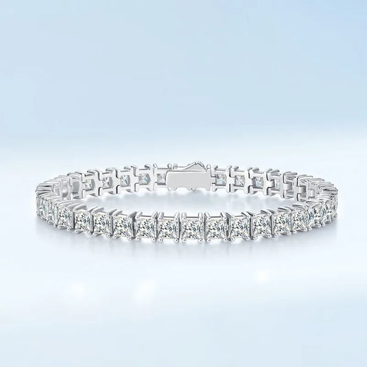 Princess Cut. Luxury Moissanite Tennis Bracelets.