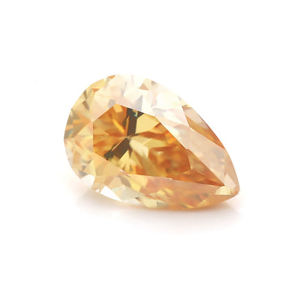 Colored Moissanite. Pear Cut. 0.35 to 13.0 Carat. With Certificate.