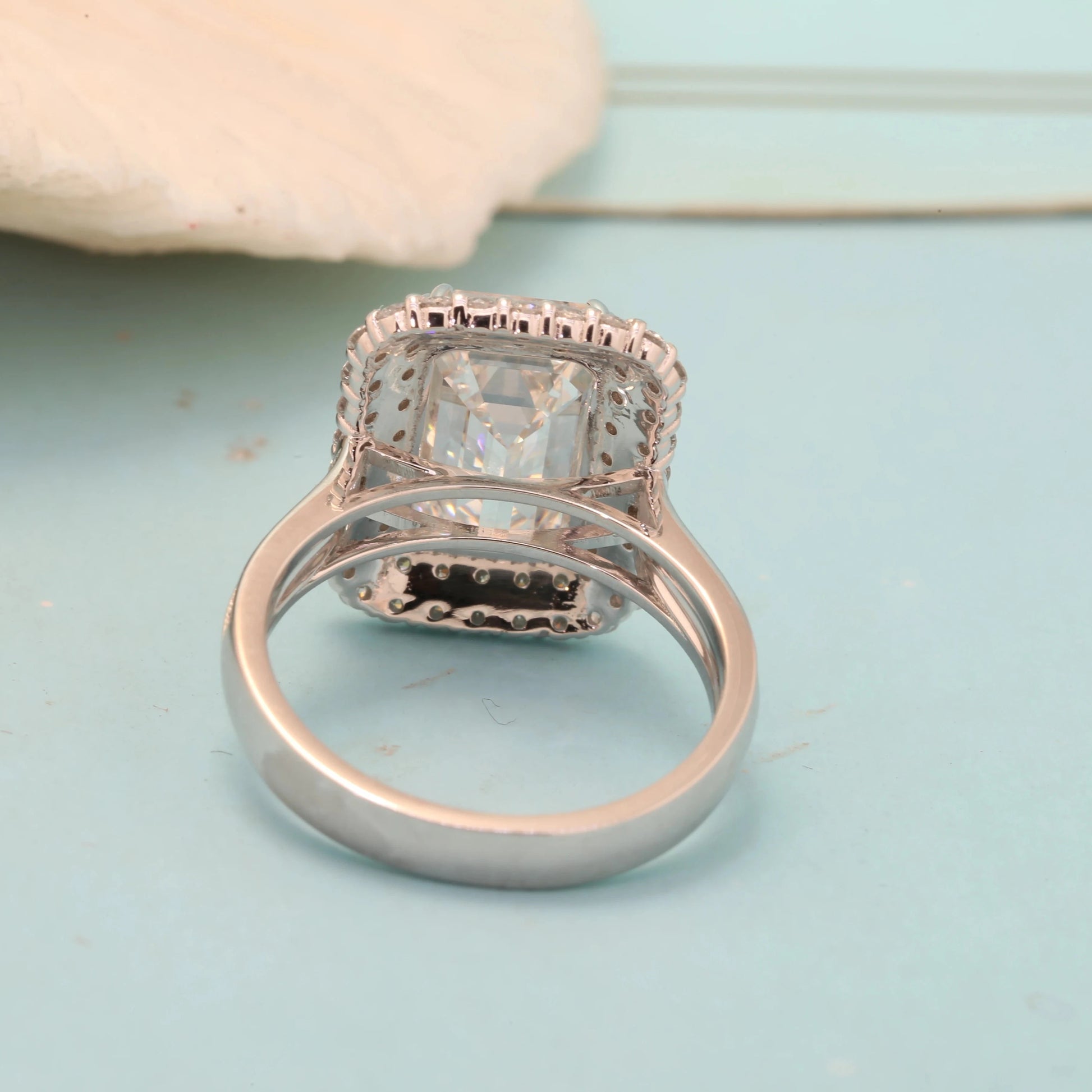 Luxury Diamond Engagement Rings - 5.0ct Emerald Cut Lab-Grown Diamond