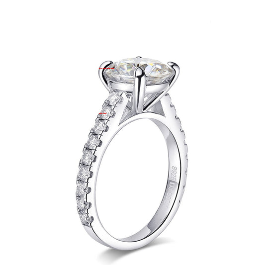 Luxury Moissanite Engagement Rings. All Moissanite. 3.50 Carat. D VVS1.