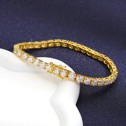 Elegant Moissanite Tennis Bracelets. 2.5mm to 6.5mm.