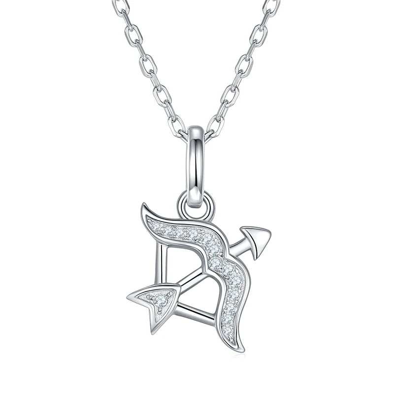 Elegant Zodiac Necklace with D Color VVS1 Moissanite Pendant
