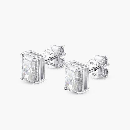 Best Quality Moissanite Gemstone Earrings. 2.0 Carat. D VVS1. Certified.