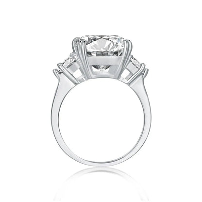 Shop Online. 8.0 Carat. Radiant Cut. Moissanite Rings. Platinum Plated Silver.