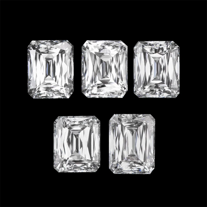 Loose Diamond. Emerald Cut. Small Sizes. DEF VS. Lab-Grown Diamond.
