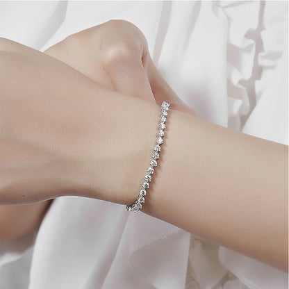 Shop For Moissanite Diamond Tennis Bracelets. 3mm. D VVS1. Genuine Moissanite.