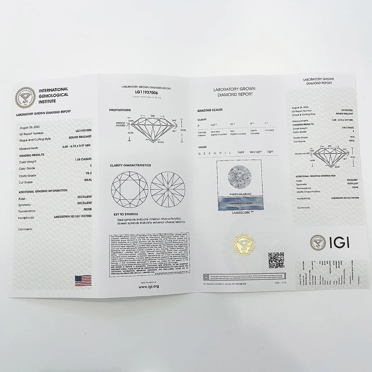 Certified Gemstones - Lab-Grown Diamonds D VVS.