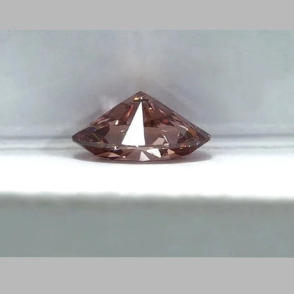 Loose Diamond. Fancy Brownish Pink. 1.0 Carat. VS. Lab-Grown Diamond.