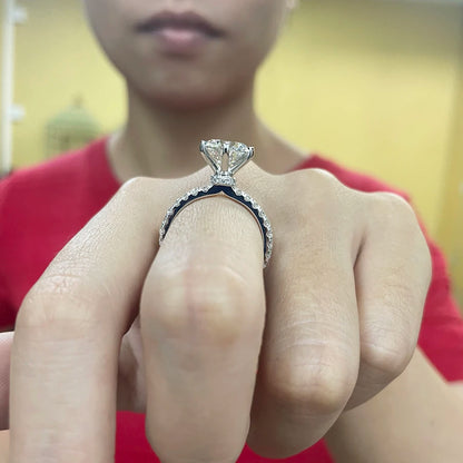 3.0 Carat - Diamond Engagement Rings. Lab Grown Diamond. 14K Gold