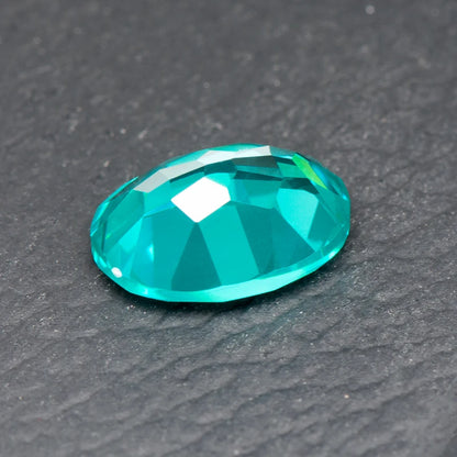 Paraiba Oval Cut Gemstone. Lab Created Tourmaline. 0.30 To 13.60 Carat.