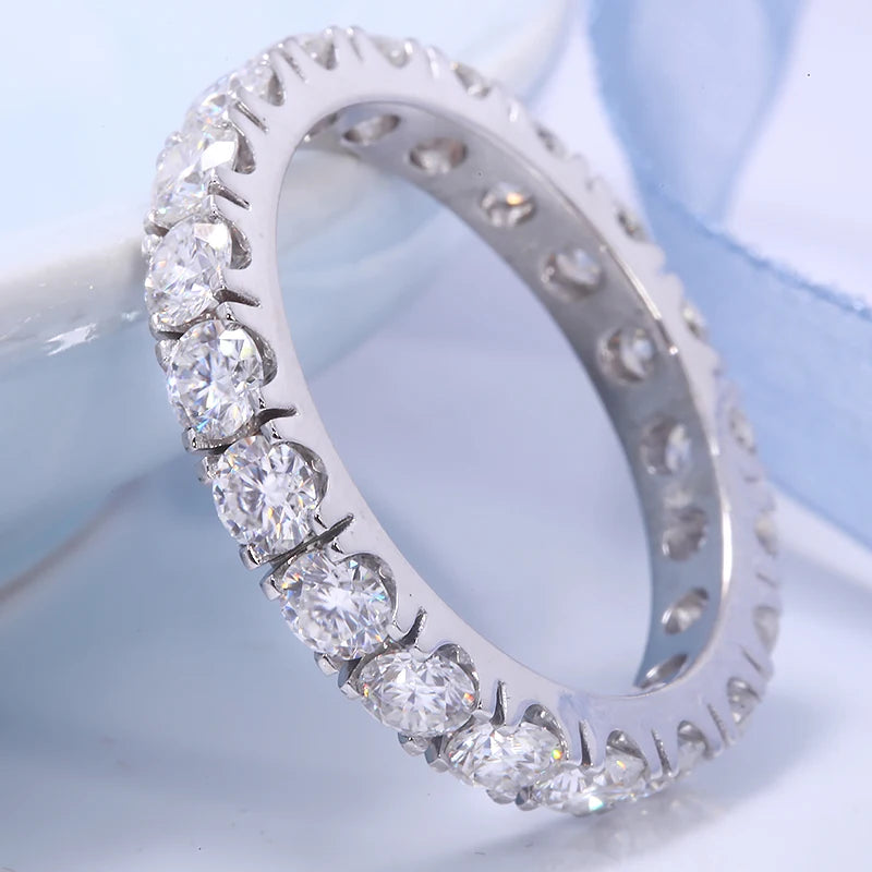 Diamond Eternity Rings - 1.2 To 2.0 Carat Lab-Grown Diamond - 14K Gold
