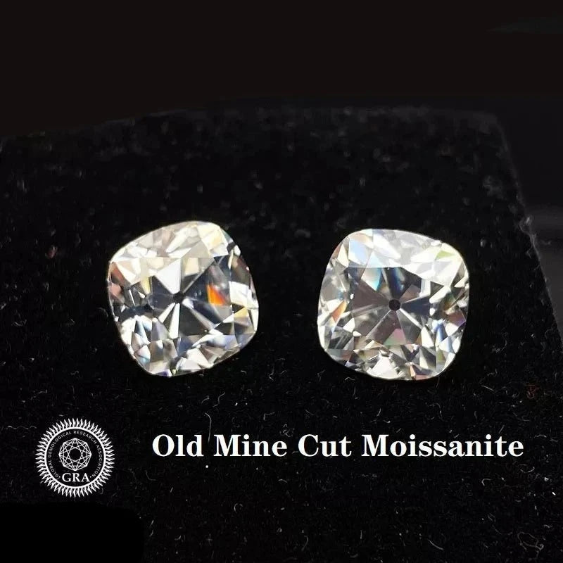 Old Mine Cut. Moissanite Gemstone. 0.60 To 7.0 Carat. Loose Moissanite.