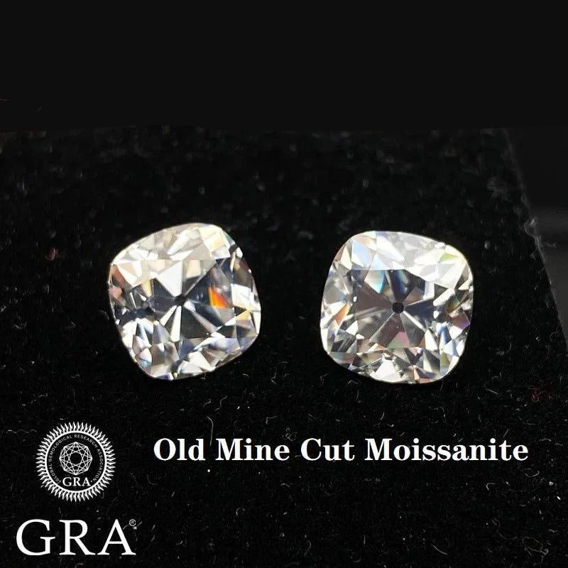 Old Mine Cut. Moissanite Gemstone. 0.60 To 7.0 Carat. Loose Moissanite.