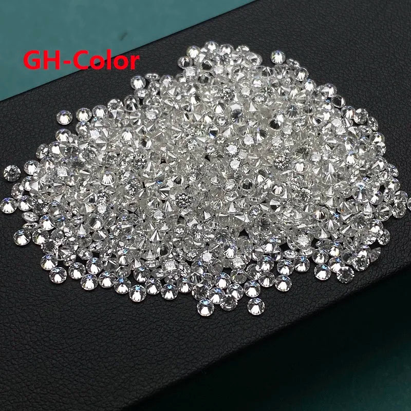 Small Sizes Round Moissanite Gemstones. D Color. 0.8mm To 2.9mm.