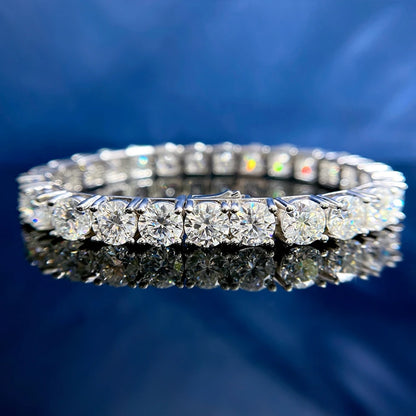 Moissanite Tennis Bracelets. 4mm - 5mm - 6.5mm. D VVS1. Genuine Moissanite.