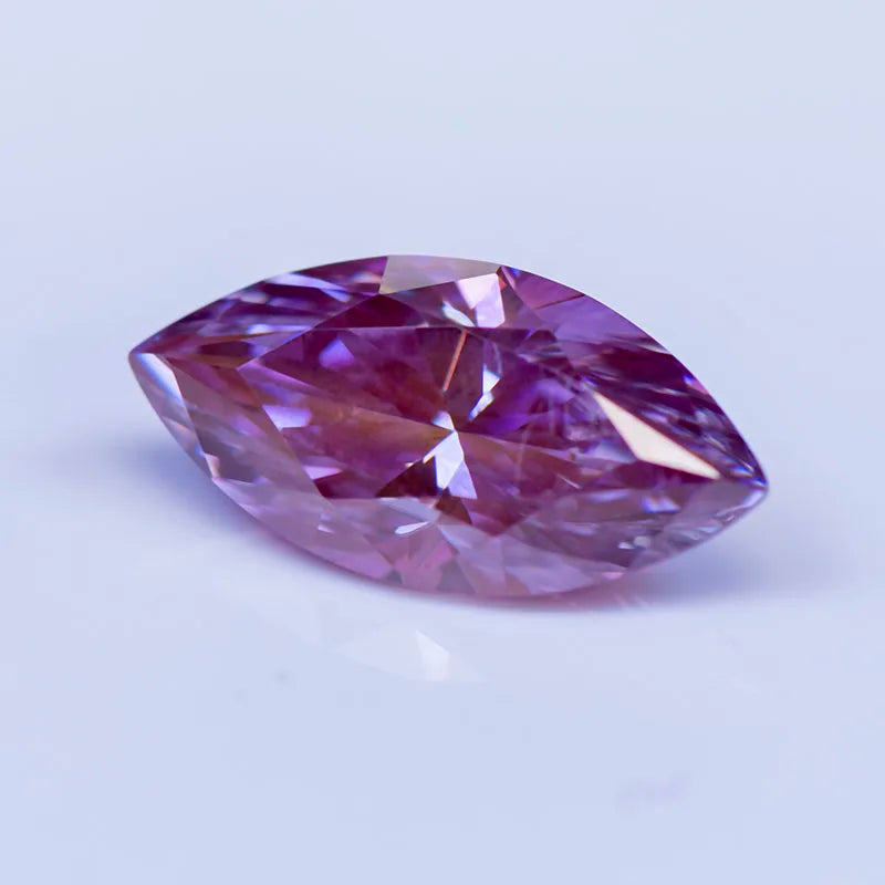 Loose Moissanite. Sakura. Pink Color. Marquise Cut. 0.10 To 2.0 Carat.