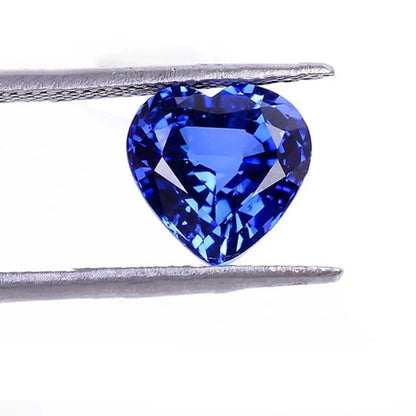 Loose Sapphire. Heart Shape. Royal Blue Color. 0.11 To 8.30 Carat