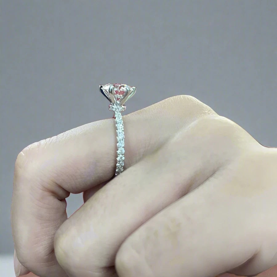 3.0 Carat - Diamond Engagement Rings. Lab Grown Diamond. 14K Gold