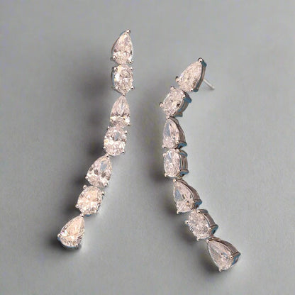 Diamond Earrings - 14K Gold - 1.32 Total Carat - Lab-Grown Diamond.