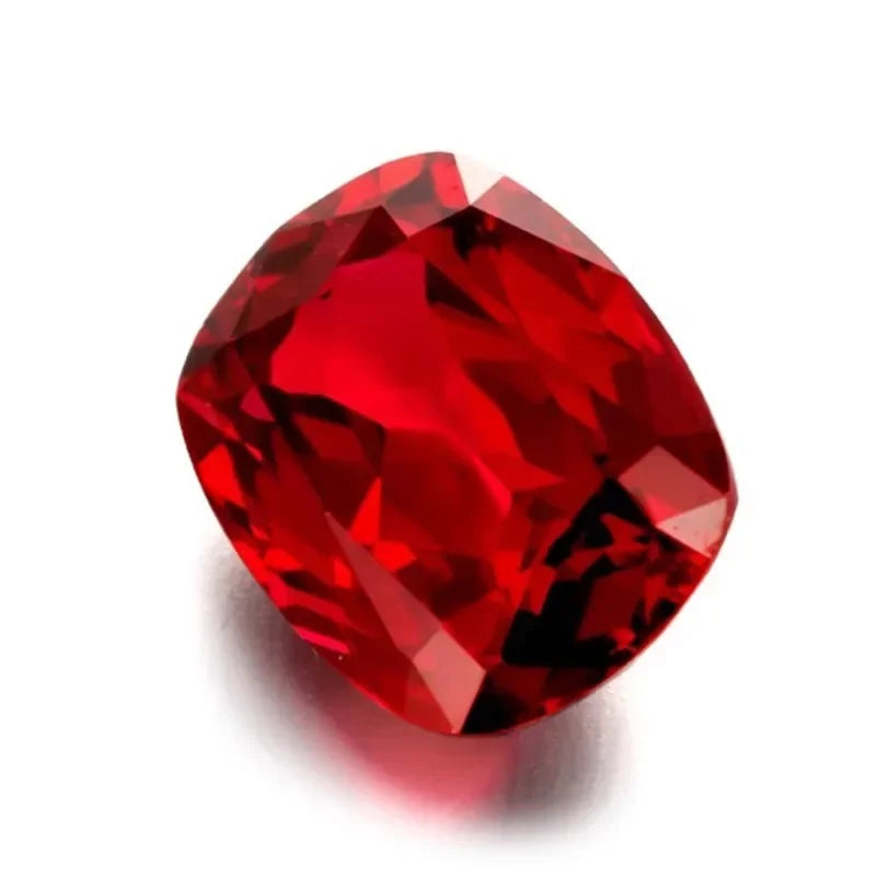 Loose Ruby. Rectangular Cushion Cut. 1.0 To 7.50 Carat. VVS1. Lab-Grown Ruby.