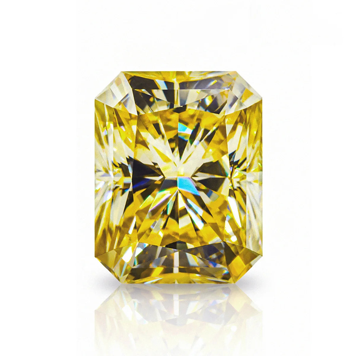 Yellow Color Moissanite Gemstones. 0.50 To 8.0 Carat. Multi Shaped.