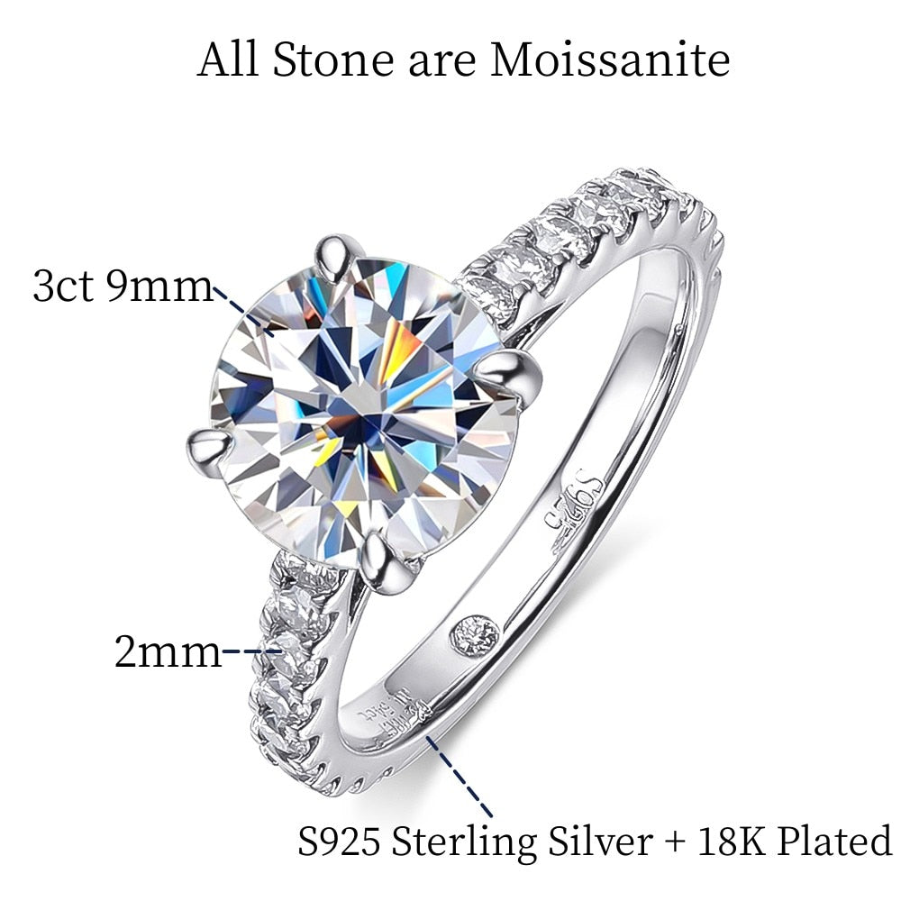 moissanite eternity engagement rings