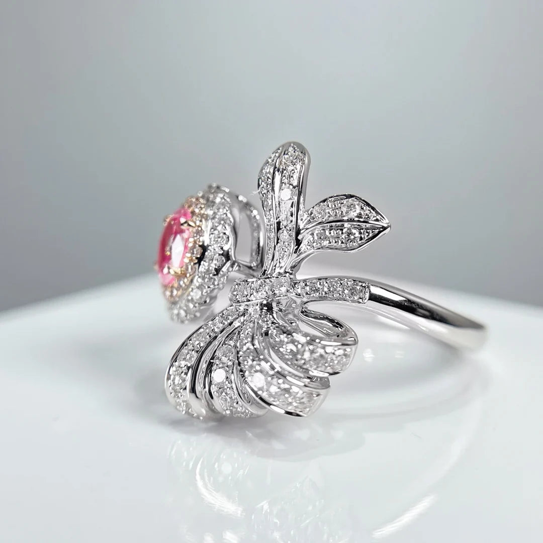 Pink Diamond Engagement Rings. Natural Diamond Rings.