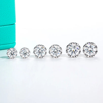 Elegant Moissanite Diamond Earrings - Total  Carat 2.0ct To 6.0ct.